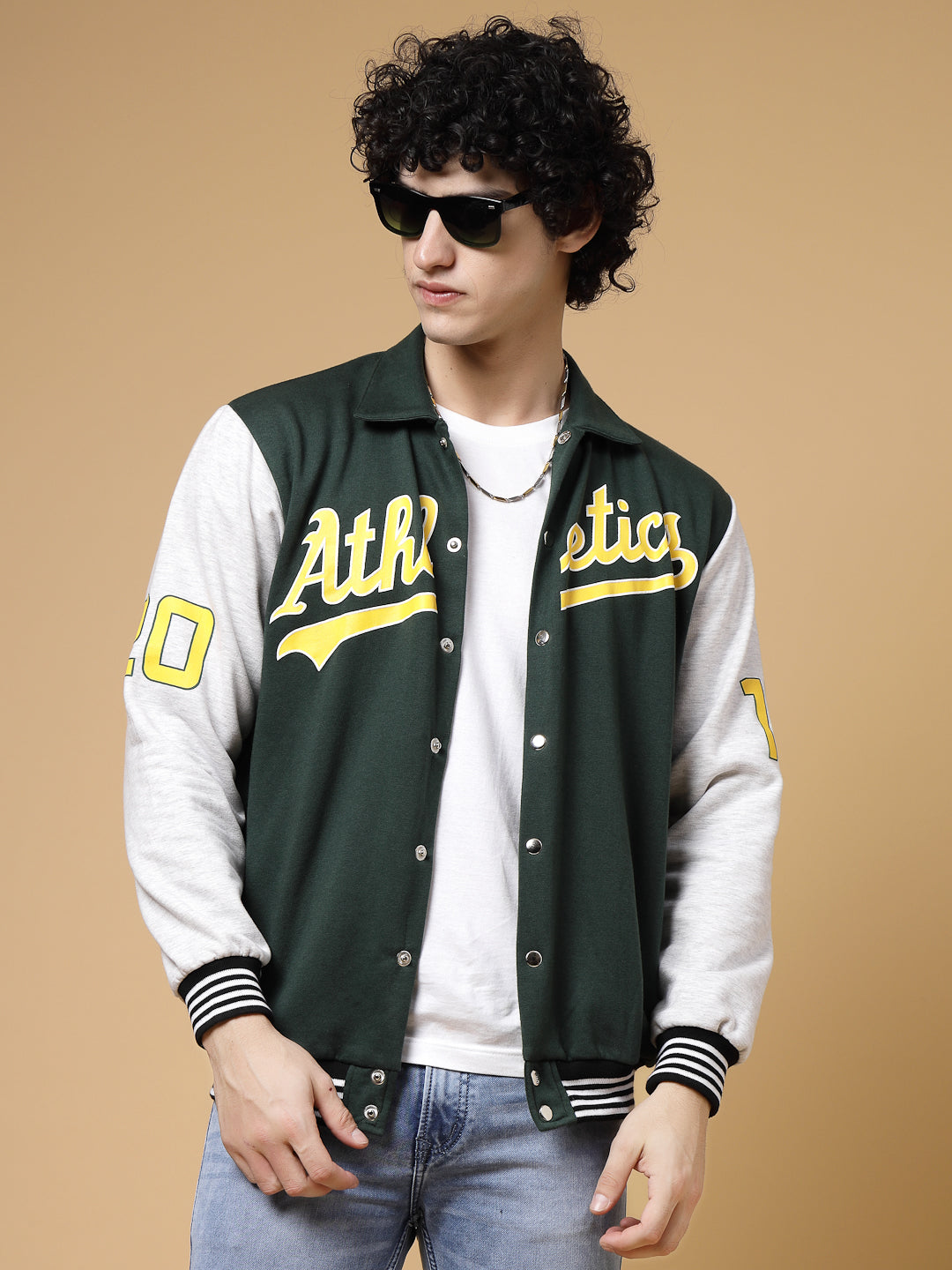 Navy Woollen Letterman Varsity Jacket | Buy Mens Jacket | Fugazee – FUGAZEE