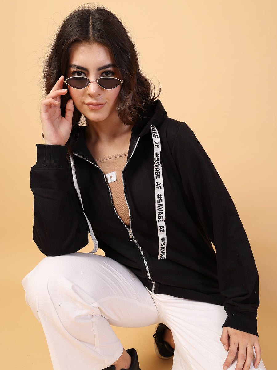 Printed String Fleece Jacket – rigoindia