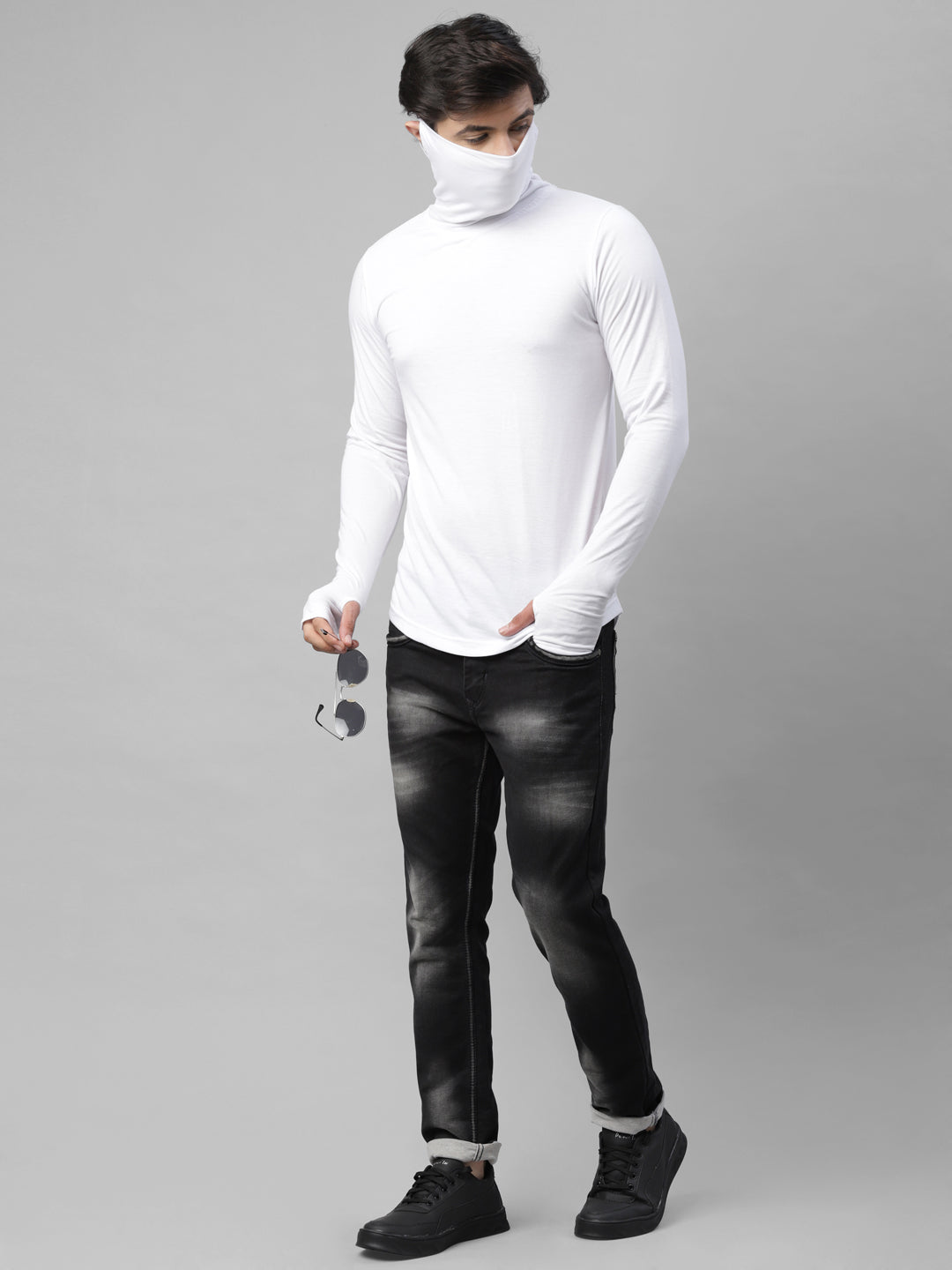 TORRIDO 5555 ROUND NECK FULL SLEEVE GENTS TOP WHITE PACK OF 1