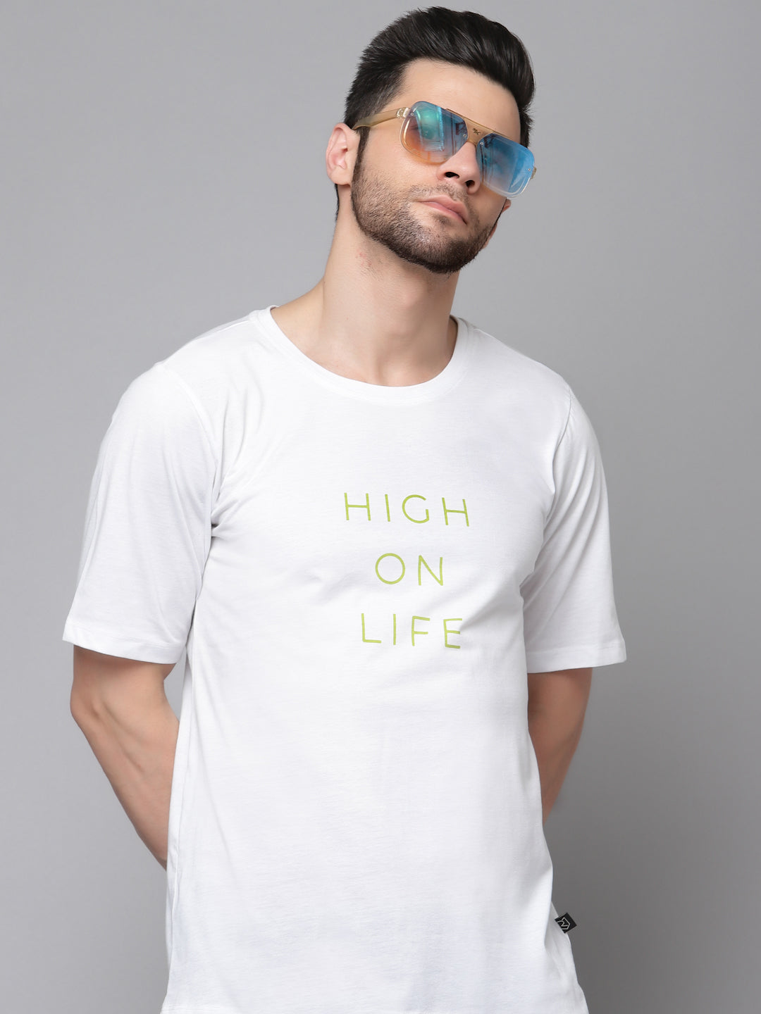 Printed Oversized Half Sleeves Round Neck Cotton T-Shirt – rigoindia