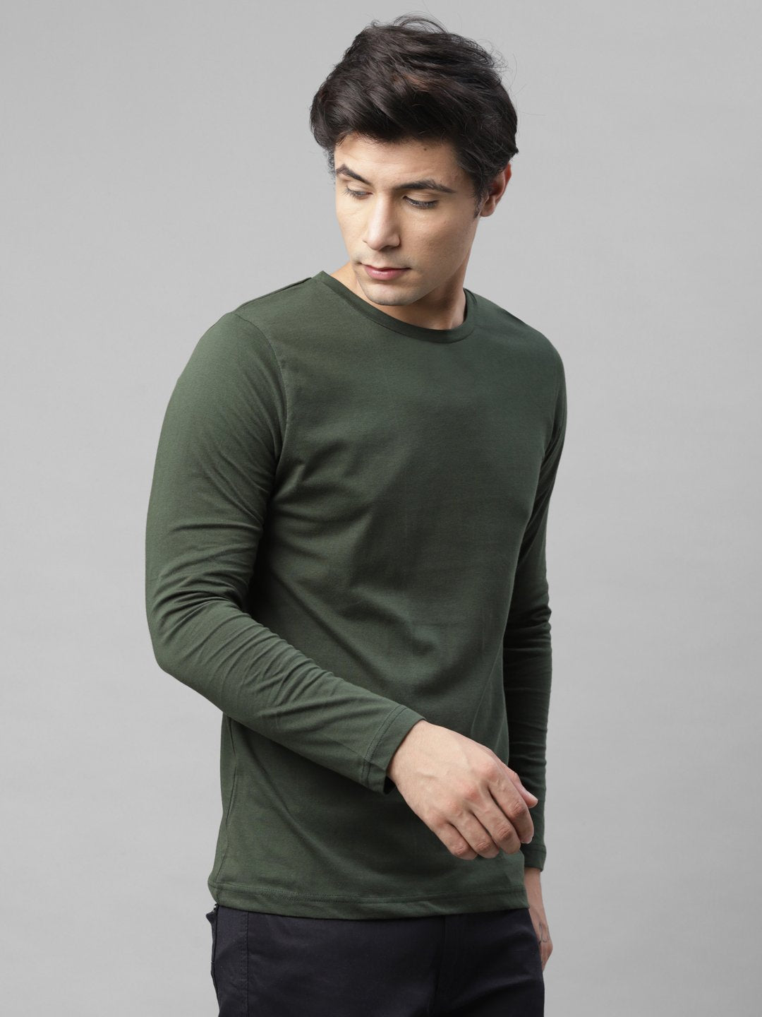 Full sleeve round neck t outlet shirts