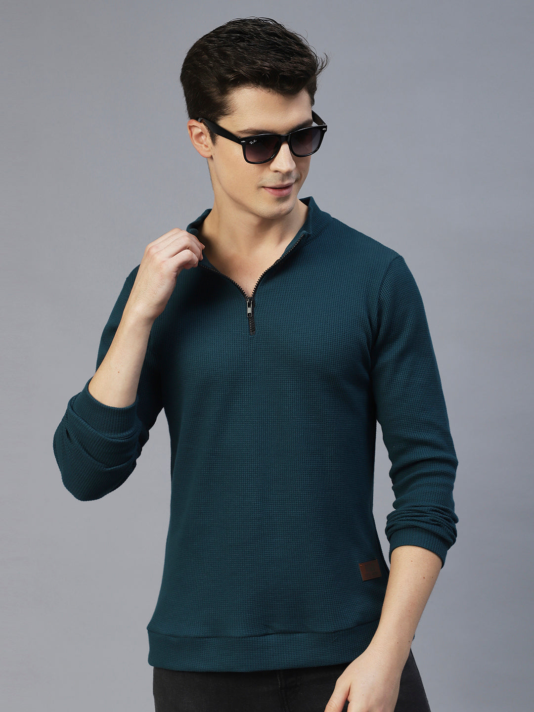 Shop the GO KNIT Waffle Henley