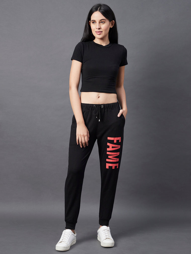 Buy Rigo Women Peach Side Printed Jogger Online at Best Prices in India -  JioMart.